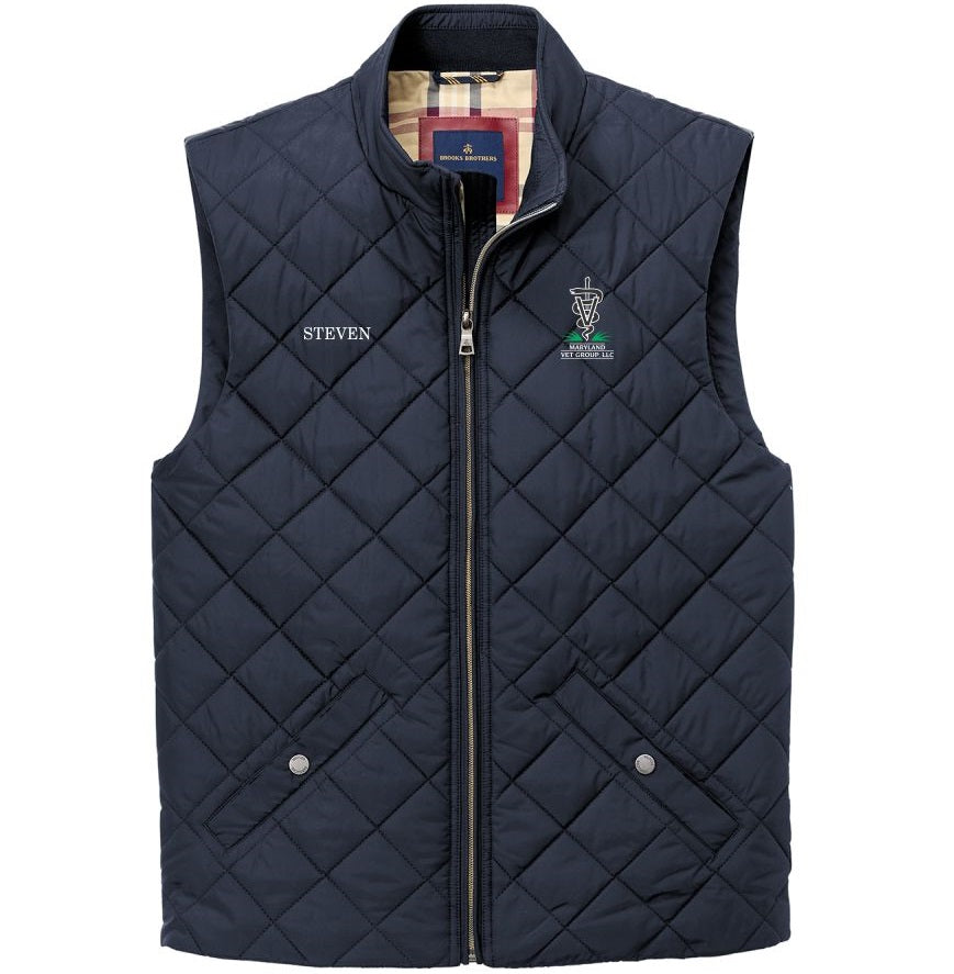 MDV Brooks Brothers Men's Quilted Vest - Night Navy