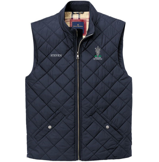 MDV Brooks Brothers Men's Quilted Vest - Night Navy